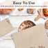 QUYANGCHIFENG 2 Pack 12x15 Inch (1 Reusable Linen Bread Storage Bags with Plastic Lining, Sourdough Bread Keeper