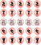 40Pcs Rose Gold Bachelorette Party Balloons, Bridal Shower Decorations, Hen Party Supplies Kit