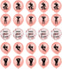 40Pcs Rose Gold Bachelorette Party Balloons, Bridal Shower Decorations, Hen Party Supplies Kit
