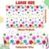 CMUSKO Paint Party Decorations - 3Pcs Plastic Tablecloths for Paint Splatter Birthday Party, 108x180cm