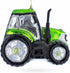 Rustic Green Tractor Blown Glass Christmas Ornament