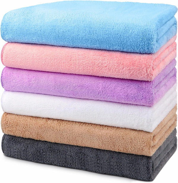 Orighty Bath Towels Pack of 6(24'' x 48'') - Soft Feel, Highly