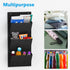 2Pack,Shoes 6Pairs (SM08-Black-2) Wall Mounted Hanging Organizer Rack/Can Store of Plus-Size Sneakers,Also Stores