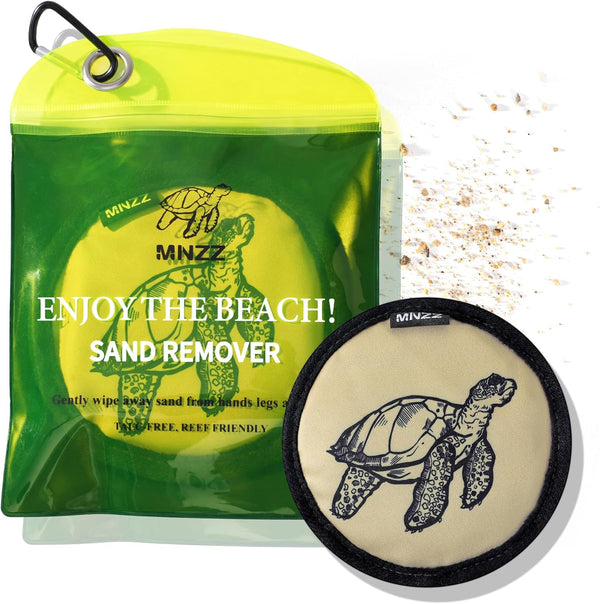 Beach Sand Remover Wipe Mitt for Family, Kids, Women - 2024 Summer Vacation Essentials for Hawaii, Mexico, Costa Rica,
