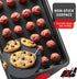 Baking Sheet Set - 2-Piece Cookie Sheet Set with Silicone Handles, Nonstick Steel Baking Pans