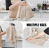 Towels(18x 28, 6 Pack), 380 Set Homaxy Premium Kitchen Large Cotton Kitchen Hand Towels, Flat and Terry Dish Towels