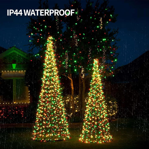 33ft 100 Dazzle Bright Color Changing Christmas Lights, LED RGB String Lights with Remote & Timer, USB Powered Fairy