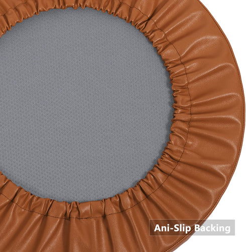 14 Inch Shinnwa Bar Stool Cushion Round Leather Bar Stool Covers Waterproof Foam Padded Seat Cushions with Elastic