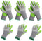 WORKPRO 6 Pairs Garden Gloves, Eco Latex Palm Coated, Working Gloves for Weeding, Digging, Raking, Pruning (M)