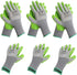 WORKPRO 6 Pairs Garden Gloves, Eco Latex Palm Coated, Working Gloves for Weeding, Digging, Raking, Pruning (M)