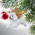 ANGEL ORNAMENT WHITE POODLE