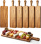 Nuenen 6 Pcs Wood Cutting Board with Handle 16.1 x 4.7 Inch