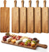 Nuenen 6 Pcs Wood Cutting Board with Handle 16.1 x 4.7 Inch