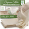 Organic Unbleached Cotton Cheesecloth for Straining, 2 Reusable Hemmed Squares, GOTS Certified, Large 23" x 23"