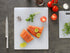 Dexas NSF Polysafe Cutting Board with Handle, 14 by 17 inches, White for Kitchen Use