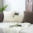 Cozoomy Set 2 12x20 Inch of Chenille Linen Decorative Throw Pillow Covers Textured Farmhouse Pillow Covers for Bed