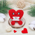 COZYMATE (HeartShape-Red2) Birthday Gifts for Mom - Pocket Hug Heart with Positive Emotional Card Handmade Crochet