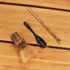 BambooMN Matcha Whisk Set - Black Chasen (Tea Whisk), Chashaku (Hooked Bamboo Scoop), and Deep Scoop - 1 Set