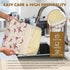 NIKKOUR Bags(2 Pack) 2) Large Linen Beeswax Bread Sourdough Bread Bags Reusable Double-Lock Freezer Baking Container