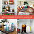 Spectrum Lazy Susan Organizer - Hexa Round Medium (2-Pack) for Cabinet, Refrigerator, Pantry, Rotating Storage