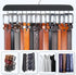 Belt Hanger for Closet Max 42 Belts, Sturdy Wood Belt Rack Closet Accessories with 14 Hooks Belt Organizer for Closet Organizers and Storage -Black 1 Pack by Resovo