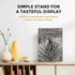 TR-LIFE 12 Inch Large Plate Stands for Display, Metal Picture Frame Holder + Small Easels for Art