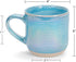 17 Set 4, Elanze Designs Glossy Reactive Glaze Large Fluid Ounce Everyday Kitchen Food Grade Ceramic Stoneware Coffee