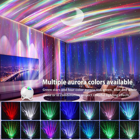 MHAZDZE Galaxy Projector for Bedroom, Star Projector, White Noise with Bluetooth Speaker, Timer, Night Light,for Party