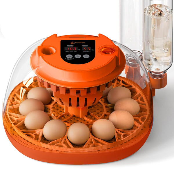 12 Egg Incubator with Automatic Turning & Humidity Control, Fully Automatic Incubators