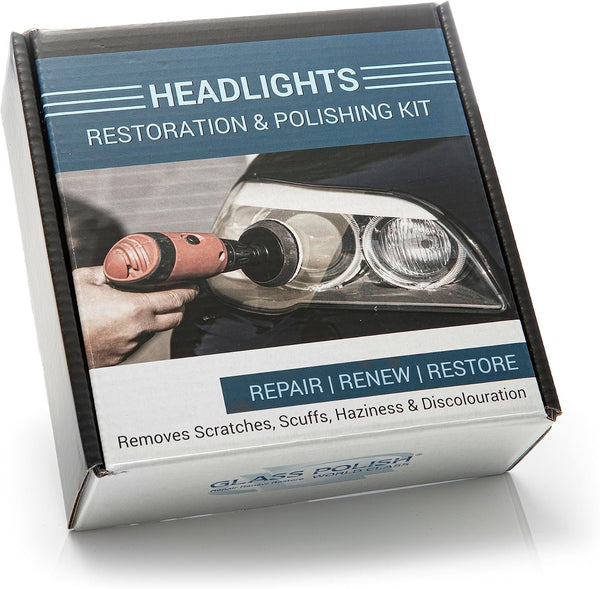 Glass Polish 31016 Headlight and Tail Light Restoration kit - Restore Dull, Faded, Discolored Car Headlights by Glass Polish
