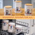 Sets Countertop, 3-Piece SPOTTED DOG GIFT COMPANY Canisters for the Kitchen Airtight Ceramic Food Storage Containers