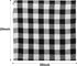Buffalo Check Napkins, Black and White Cloth Napkins for Thanksgiving, Christmas Decorations, Farmhouse Decor Dinner