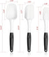 Artaste Non-Stick Silicone Spatula Set with Rubber Handle, 3-Piece