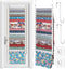 Hanging Fabric Storage Organizer Over The Door, 20-Shelf Wall Mount for Sewing and Quilting Fabric Collection