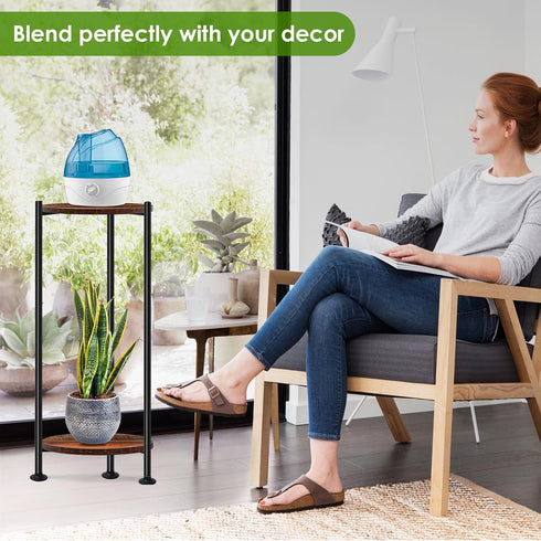 30'' 2 Lilybud--lily Plant Stand Indoor Outdoor, Tall Plant Stands for Indoor Plants, Heavy Duty Indoor Plant Shelf