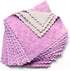 kimteny 12 Pack Premium Dish Towels, 10x10 in Super Absorbent Coral Velvet Nonstick Fast Drying (Purple-Grey)