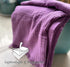 KyraHome 100% 60"x80" Organic Cotton Large Cotton Throw Blanket for Couch, Women, Plant Dyed, Breathable Lightweight