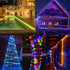 16FT 50 18 5 LED Solar Rope Lights, Colors with Timer, Modes, Waterproof Plug-in Remote Control Camping String Lights