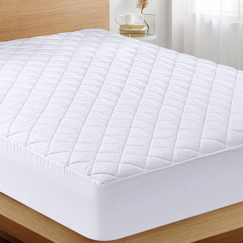 Utopia Bedding Quilted Fitted Mattress Pad, King Size, Elastic Protector, Machine Washable