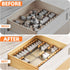 Spice Drawer Organizer, 2 Tier Clear Acrylic Storage, Expandable from 11'' to 22''