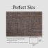 onebento Set 4 Placemats of - Easy Clean Woven Vinyl Placemats for Dining Table, Indoor/Outdoor Place Mats, Washable