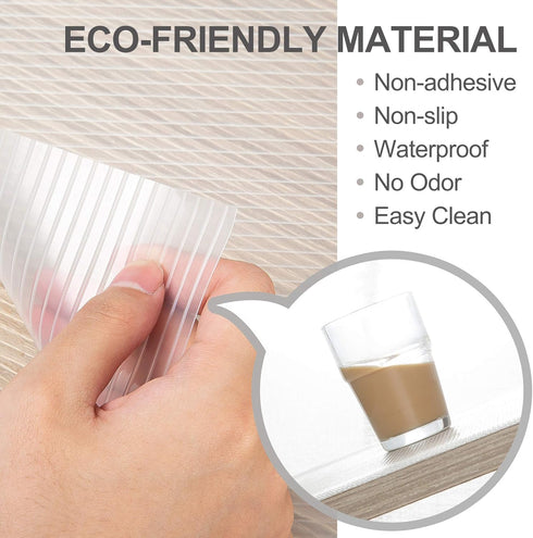 12IN 20FT Kitchen Cabinet Liner, Non-Adhesive Shelf Liner, x Double Sided Non-Slip Drawer Liner Washable for Kitchen