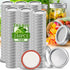SLifeJars Canning Lids and Rings Regular Mouth, 240 Pcs 70MM Mason Jar Lids and Rings Set for Leak Proof Canning