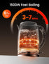 6 Presets, 1-Hr 1.7 1500W COMFEE' Stainless Steel Electric Kettle, Temperature Control with Keep Warm, Kettle Water