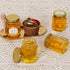 3 oz 20 Pack BIGIVACA Mini Honey Jars - Hexagon Glass Jars with Wood Dippers, Gold Lids, Bee Pendants, Jutes, Stickers