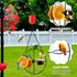 Dunkive Halves(Black,1 Pack) Baltimore Oriole Bird Feeder for Outdoors Oriole Feeder with Ant Moat & Glass Bowl & Ant