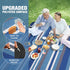 80"x80" 3-Layer Picnic Blankets Outdoor Extra Large - Waterproof Beach Blanket, Machine Washable Foldable Park Mat