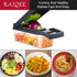 Vegetable Chopper, Onion Chopper, Pro 10 in 1 Multifunctional Slicer, Adjustable Vegetable Cutter with Container (Grey)