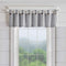 Elrene Home Fashions Tucker Ticking Stripe Window Valance for Kitchen or Bathroom, 60" x 15", Black