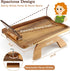 Acacia Wood Couch Armrest Table,Sofa Arm Tary Table for Living Room,Sofa Armrest Tray with Rotated Phone Holder,Clip on